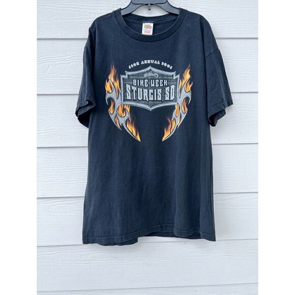 BIKE WEEK T SHIRT 2005 HARLEY BIKER size L made in USA - Picture 2 of 7